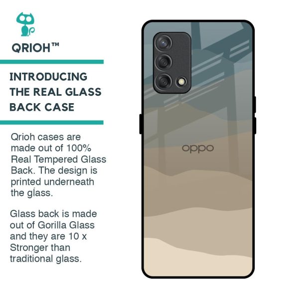 Abstract Mountain Pattern Glass Case for Oppo F19s Online Hot Sale