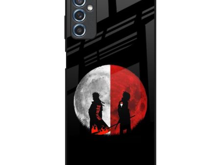 Anime Red Moon Glass Case for Samsung Galaxy M52 5G For Sale