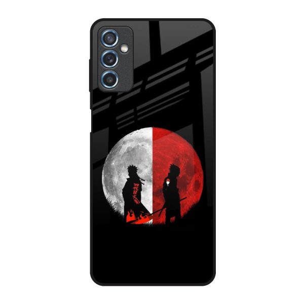 Anime Red Moon Glass Case for Samsung Galaxy M52 5G For Sale