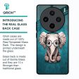 Adorable Baby Elephant Glass Case For Vivo X100 5G Supply