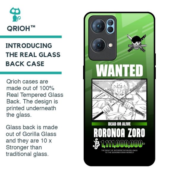 Zoro Wanted Glass Case for Oppo Reno7 Pro 5G Hot on Sale