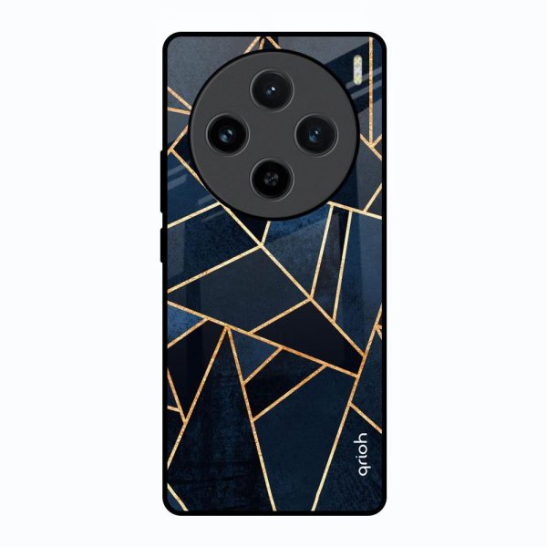 Abstract Tiles Glass Case for Vivo X100 5G Online now