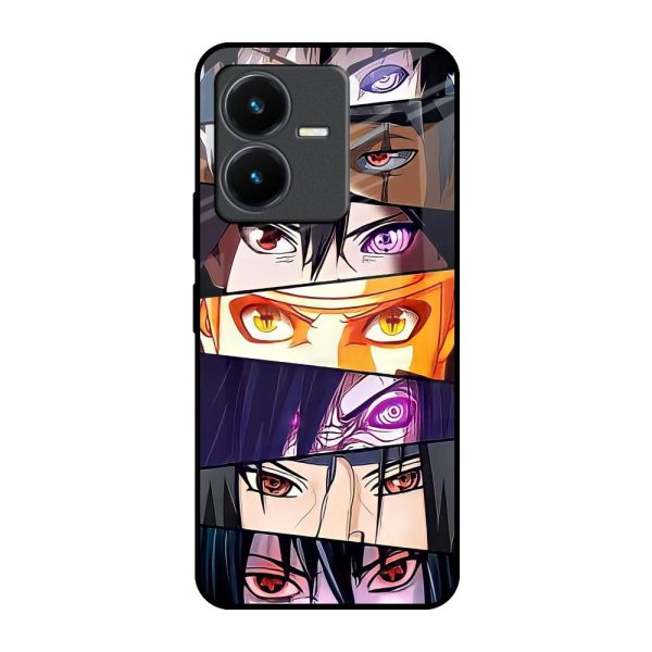 Anime Eyes Glass Case for Vivo Y22 Discount