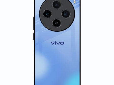 Vibrant Blue Texture Glass Case for Vivo X100 5G For Cheap