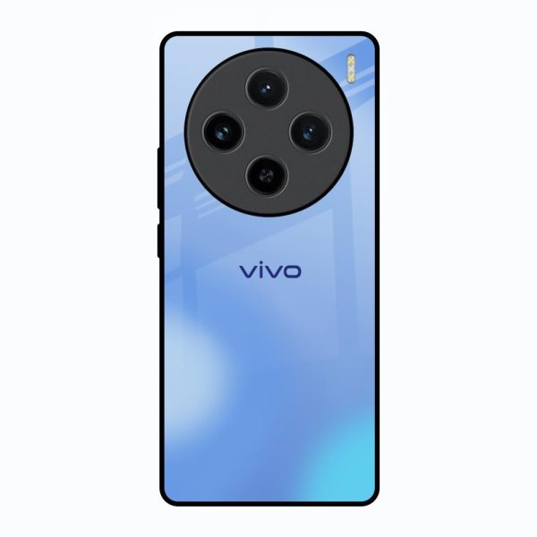 Vibrant Blue Texture Glass Case for Vivo X100 5G For Cheap