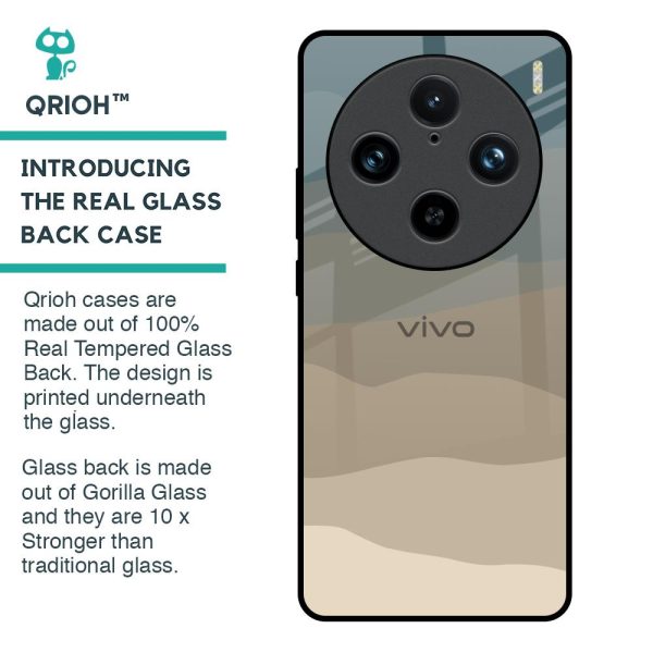 Abstract Mountain Pattern Glass Case for Vivo X100 Pro 5G For Discount