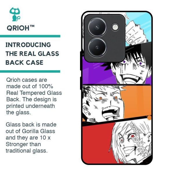 Anime Sketch Glass Case for Vivo Y36 on Sale