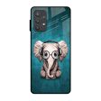 Adorable Baby Elephant Glass Case For Samsung Galaxy A52s 5G Online Sale