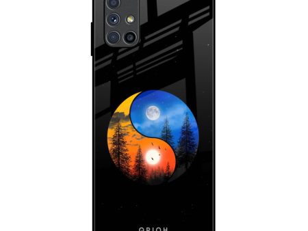 Yin Yang Balance Glass Case for Samsung Galaxy M51 For Discount