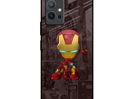 Angry Baby Super Hero Glass Case for Vivo Y75 5G Hot on Sale