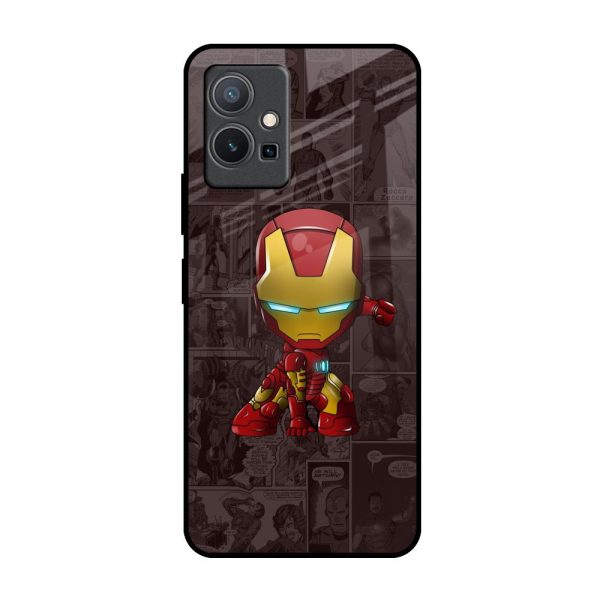 Angry Baby Super Hero Glass Case for Vivo Y75 5G Hot on Sale