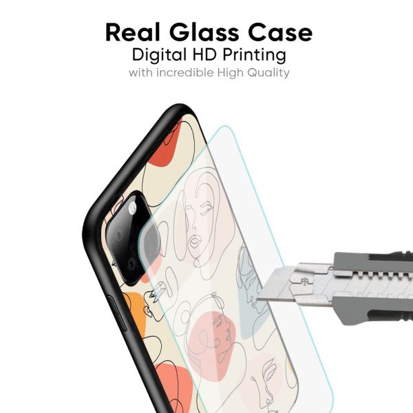 Abstract Faces Glass Case for Samsung Galaxy Note 10 Plus For Discount