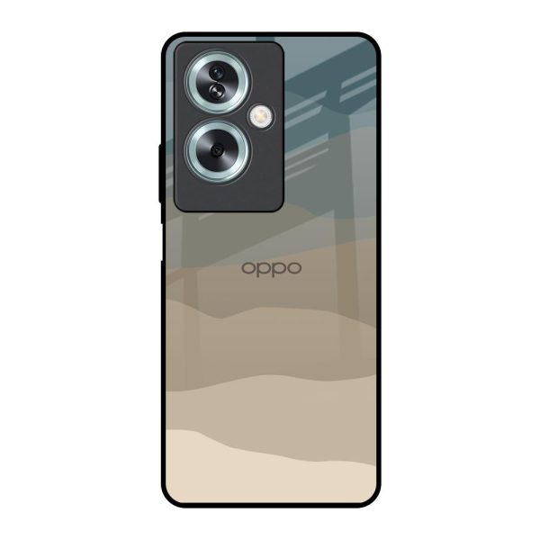 Abstract Mountain Pattern Glass Case for Oppo A79 5G Cheap