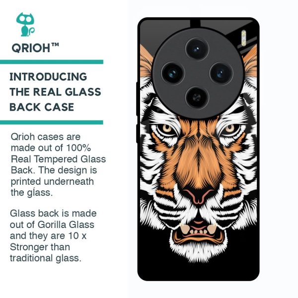 Angry Tiger Glass Case For Vivo X100 5G Online Hot Sale