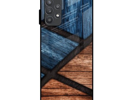 Wooden Tiles Glass Case for Samsung Galaxy A52 Fashion