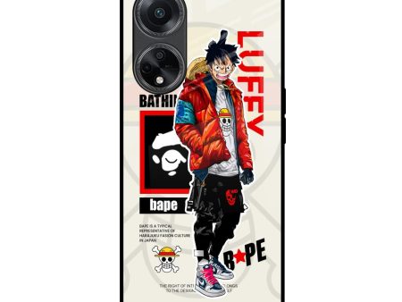 Bape Luffy Glass Case for Oppo F23 5G Online now