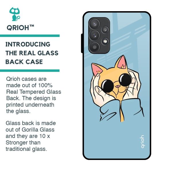 Adorable Cute Kitty Glass Case For Samsung Galaxy A52s 5G Hot on Sale