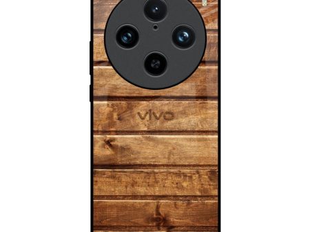 Wooden Planks Glass Case for Vivo X100 Pro 5G Online now