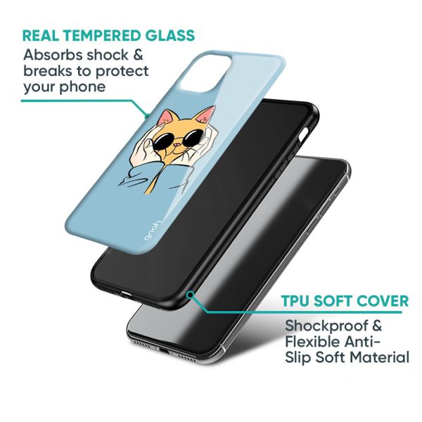 Adorable Cute Kitty Glass Case For Samsung Galaxy M51 For Cheap