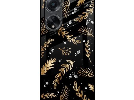 Autumn Leaves Glass Case for Oppo F23 5G Fashion