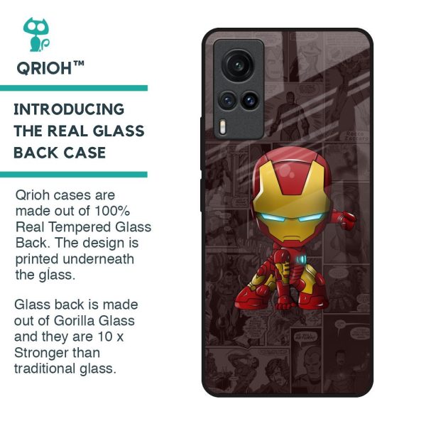 Angry Baby Super Hero Glass Case for Vivo X60 Hot on Sale