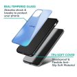 Vibrant Blue Texture Glass Case for Vivo X100 5G For Cheap