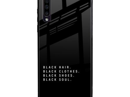 Black Soul Glass Case for Samsung Galaxy A50 Sale