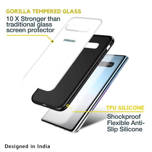 Arctic White Glass Case for Samsung Galaxy M51 For Discount