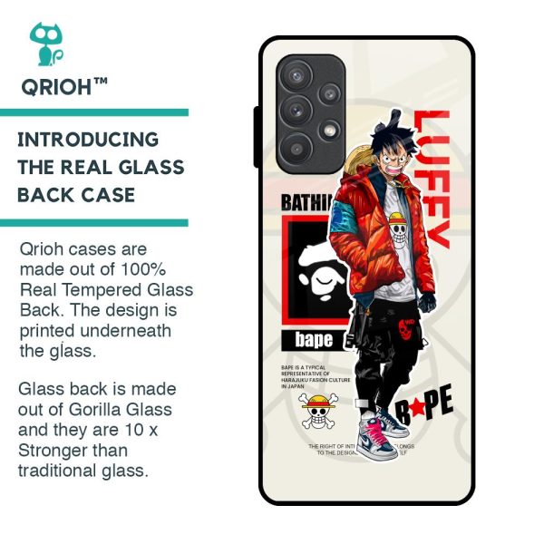 Bape Luffy Glass Case for Samsung Galaxy A52 Fashion