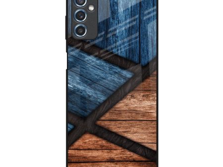 Wooden Tiles Glass Case for Samsung Galaxy M52 5G For Cheap