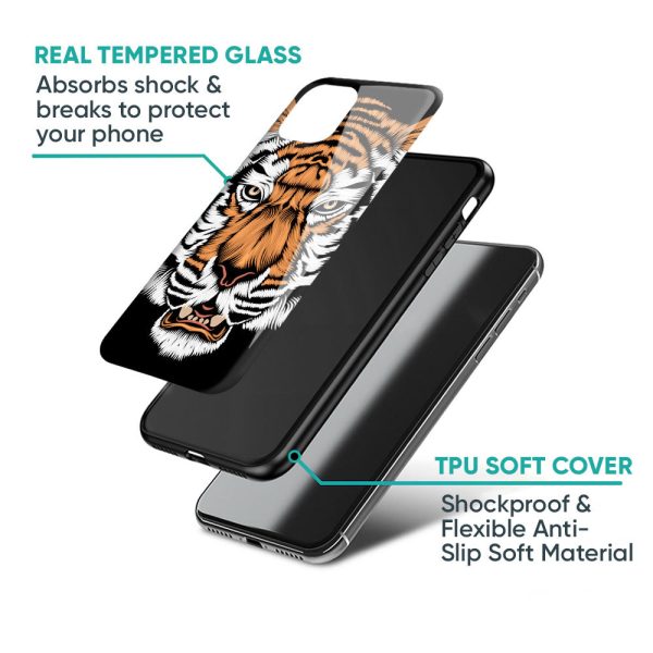 Angry Tiger Glass Case For Samsung Galaxy A52s 5G Online Hot Sale