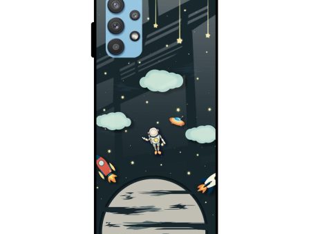 Astronaut Dream Glass Case For Samsung Galaxy A52s Fashion