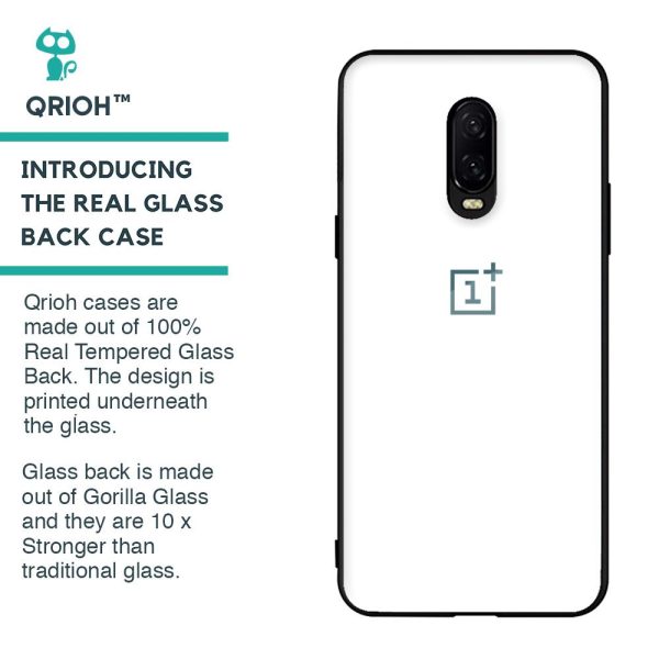 Arctic White Glass Case for OnePlus 6T For Sale