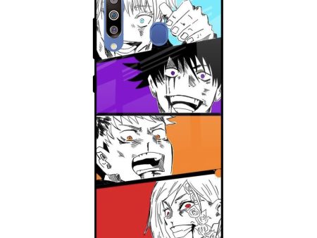 Anime Sketch Glass Case for Samsung Galaxy M40 Discount