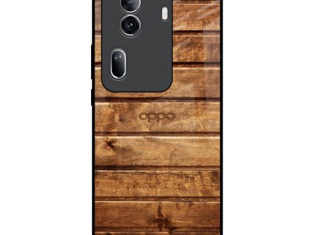 Wooden Planks Glass Case for Oppo Reno11 Pro 5G For Sale