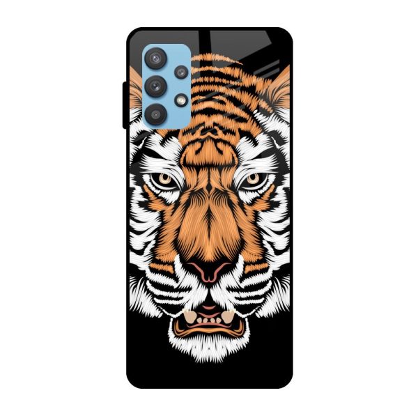 Angry Tiger Glass Case For Samsung Galaxy A52s For Sale