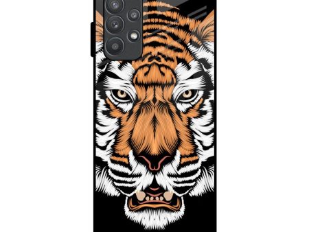 Angry Tiger Glass Case For Samsung Galaxy A52 Sale