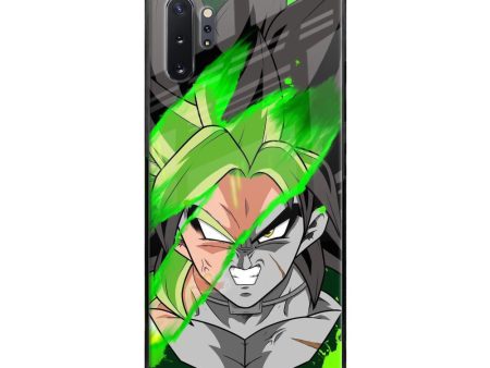 Anime Green Splash Glass Case for Samsung Galaxy Note 10 Plus Online now