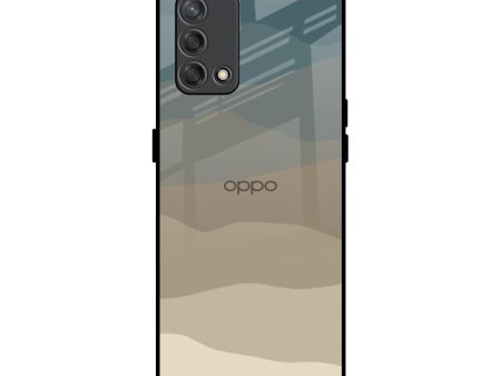 Abstract Mountain Pattern Glass Case for Oppo F19s Online Hot Sale