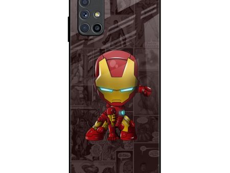 Angry Baby Super Hero Glass Case for Samsung Galaxy M51 Fashion