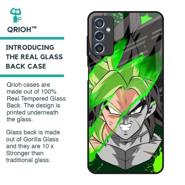 Anime Green Splash Glass Case for Samsung Galaxy M52 5G Supply