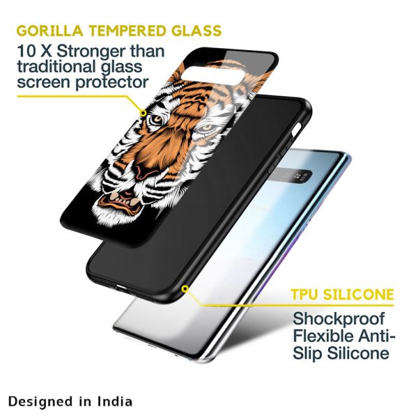 Angry Tiger Glass Case For Samsung Galaxy A52s For Sale