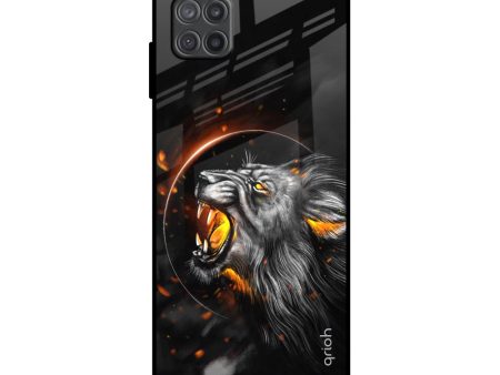 Aggressive Lion Glass Case for Samsung Galaxy A12 For Sale