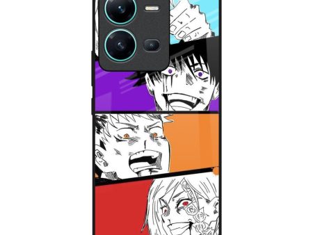 Anime Sketch Glass Case for Vivo V25 For Cheap