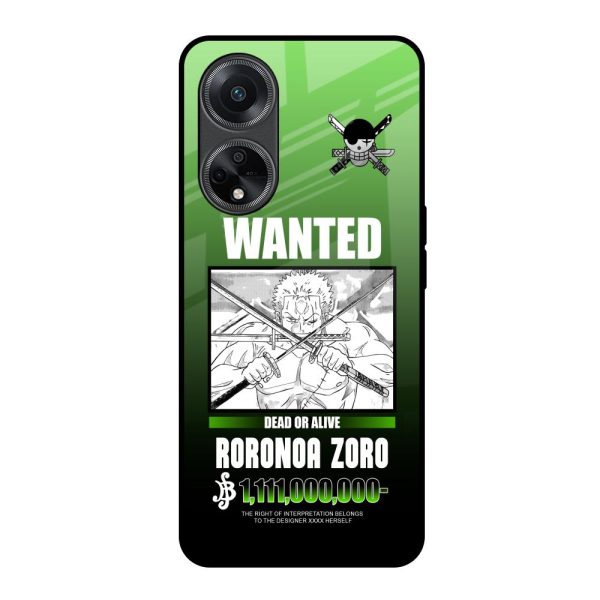 Zoro Wanted Glass Case for Oppo F23 5G Online now