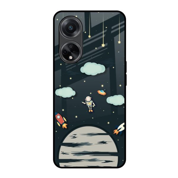 Astronaut Dream Glass Case For Oppo F23 5G Online now