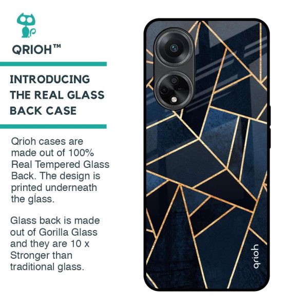 Abstract Tiles Glass Case for Oppo F23 5G Discount