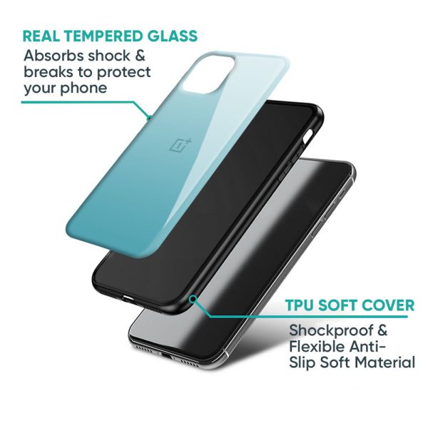 Arctic Blue Glass Case For OnePlus 6T Fashion