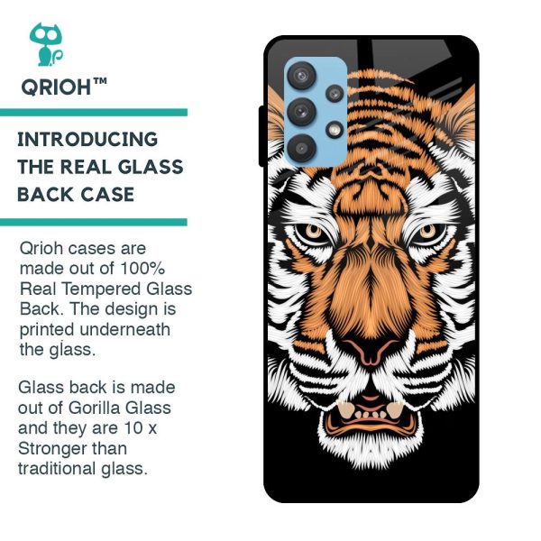 Angry Tiger Glass Case For Samsung Galaxy A52s For Sale