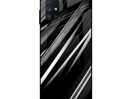 Black & Grey Gradient Glass Case For Samsung Galaxy M51 Cheap